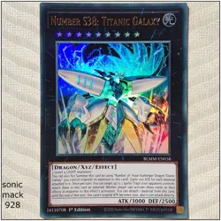 Number S38: Titanic Galaxy - BLMM-EN038 - Ultra Rare 1st Edition Yugioh - Image 1