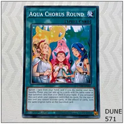 Aqua Chorus Round - DUNE-EN067 - Common 1st Edition Yugioh - Image 1