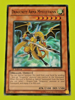 Yu-Gi-oh Dragunity Arma Mystletainn 1st Edition Super Rare SDDL-EN002 Nm - Image 1