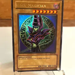 Konami Dark Magician LOB-005 Ultra Rare Holo Unlimited English ATK 2500 DEF 2100 - Image 1