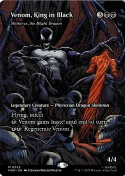 NM - Venom, King in Black - Skithiryx, the Blight Dragon (Borderless) M Marvel E - Image 1