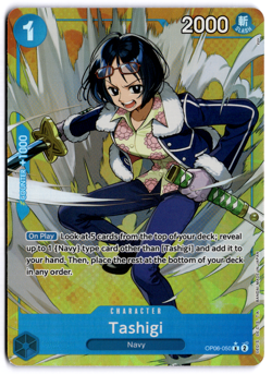 Tashigi Op06-050 Wings Of The Captain One Piece Card Game Tcg Alt Art - Image 1