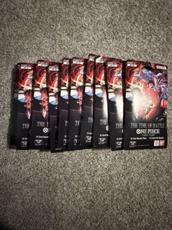One Piece OP-16 The Time Of Battle Sleeved Booster Packs English-Lot of 10 ! - Image 1