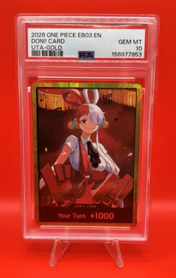 One Piece CCG Uta Gold Don!! EB03 - English - PSA 10 GEM MINT - Image 1