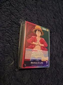 Bandai One Piece TCG Monkey D. Luffy Leader OP01-003 PRE-ERRATA MISPRINT - Image 2