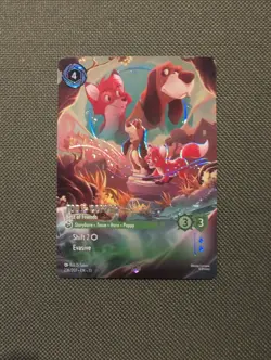 Enchanted Tod & Copper Best of Friends NM Disney Lorcana Attack Vine Emerald - Image 1
