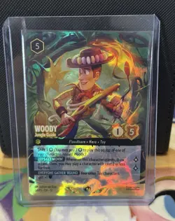 Disney Lorcana Woody Jungle Guide Foil Promo Card Wilds Unknown Set Championship - Image 1