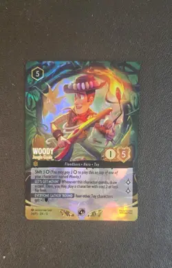 Disney Lorcana Set Championship FOIL Promo Woody - Jungle Guide 54/P3 - Image 1
