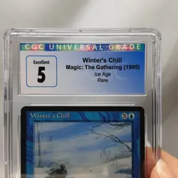 MTG - Ice Age - Winter's Chill - Graded - CGC 5.0 - Vintage - Image 3