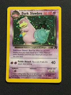 Dark Slowbro Holo Rare Pokemon Card Team Rocket WOTC 008/110 Holo LP/MP - Image 1