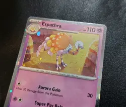 Espathra SVP010 Cosmos Holo HD SWIRL Promo Pokemon Card LP - Image 3