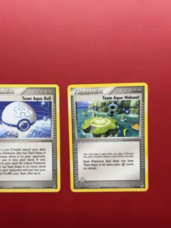 Pokemon Card Team Aqua Belt Ball Hideout Set Trainer - Image 2