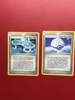 Pokemon Card Team Aqua Belt Ball Hideout Set Trainer - Image 3