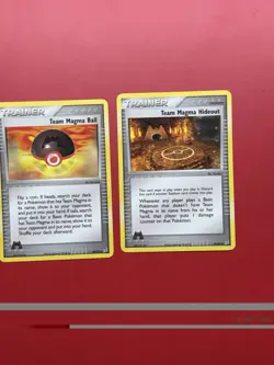 Pokemon Card Team Magma Schemer Ball Hideout Set Trainer - Image 3