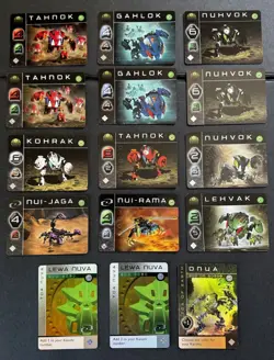 Lego Bionicle - Lot of 15 McDonald’s Promo Cards 2001 - Includes 3 Holos - Image 2