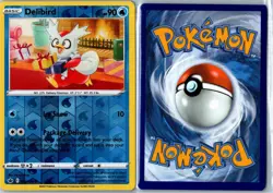 Delibird Chilling Reign 032/198 Common Reverse Holo LP - Pokemon Card - Image 3