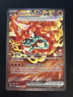 Hearthflame Mask Ogerpon EX 212/167 Pokemon Twilight Masquerade SIR Holo NM - Image 1