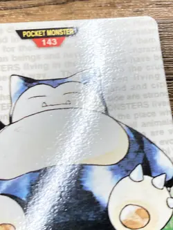 Pokemon Carddass Card Snorlax No.143 Bandai Pocket Monsters Green ver. 1996 - Image 5