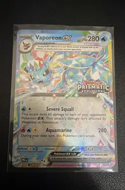 Vaporeon ex - (Prismatic Evolutions Stamp) 023/131 Miscellaneous Cards &... - Image 1
