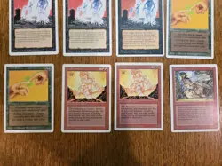 12 Vintage MAGIC THE GATHERING cards Mostly REVISED Edition Red Elemental Blast - Image 4