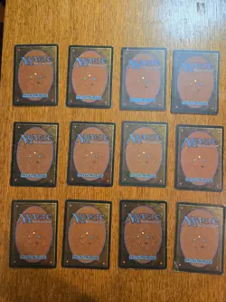 12 Vintage MAGIC THE GATHERING cards Mostly REVISED Edition Red Elemental Blast - Image 5