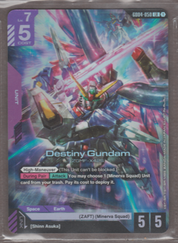Destiny Gundam GD04-050 LR Foil Phantom Aria Gundam Card Game - Image 1