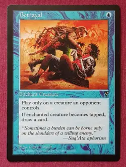 Magic The Gathering VISIONS BETRAYAL blue card MTG - Image 1