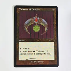 Talisman of Impulse Etched Foil Secret Lair Dan Frazier Is Back Again MTG SLD - Image 1