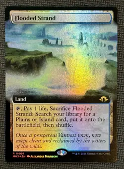Flooded Strand - Foil (Extended Art) Modern Horizons 3 - Mtg - Image 1