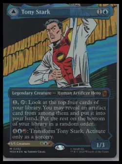 Tony Stark (Borderless) () M Marvel Super Heroes 392 NM - Image 1