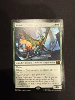 Sauron, Dino Devotee Commander: Marvel Super Heroes Regular NM MTG - Image 1