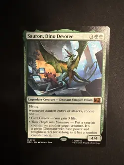 Sauron, Dino Devotee Commander: Marvel Super Heroes Regular NM MTG - Image 3