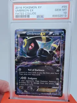 Pokemon Umbreon EX XY Fates Collide Holo Rare #55 PSA 10 Gem Mint - Image 3