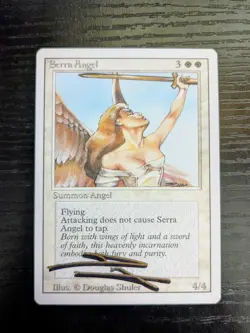 MTG REVISED Serra Angel SHADOW SIGNED BY DOUGLAS SHULER - Image 1