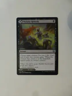 MtG ZNR Zendikar Rising Malakir Rebirth/Malakir Mire NM 0.75 Flat Ship VCT124250 - Image 1