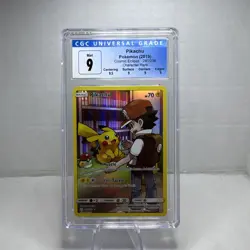 Pokemon TCG Pikachu 241/236 Sun & Moon Cosmic Eclipse Secret Rare Holo CGC 9 - Image 1