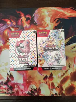 Pokemon TCG Prismatic Evolutions And 151 Booster Bundle, New/Sealed Lot of 2 - Image 1