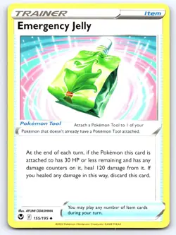 Emergency Jelly 155/195 Uncommon Silver Tempest Pokemon Near Mint - Image 1