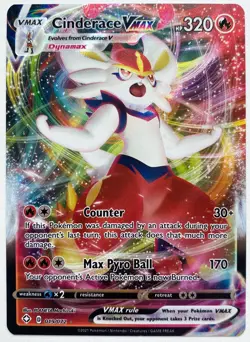 Cinderace VMAX 019/072 Shining Fates Holo Pokemon - Image 1