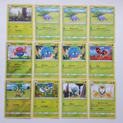 12x Pokemon TCG Grass (Green) Cards Lot of Common, Uncommon, Holo (2016-2017) - Image 1