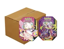 Pokemon TCG Mega Moonlit TIN CASE Factory Sealed 6x Tin Boxes PREORDER Gengar - Image 1