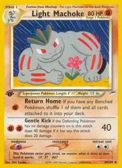 Light Machoke 049/105 Neo Destiny MP Unlimited - Image 1