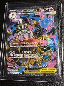 Pokemon ME05: Pitch Black (PBL) Mega Chandelure ex - 099/084 Ultra Rare - Image 3