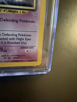 Pokemon Misdreavus 11/64 Neo Revelation "Double Holo" Misprint CGC 7.5 Near Mint - Image 4