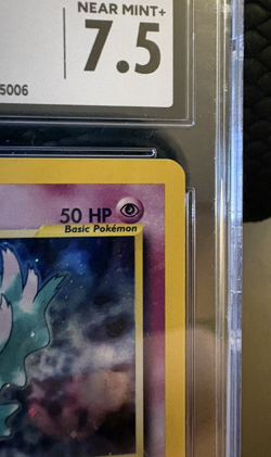 Pokemon Misdreavus 11/64 Neo Revelation "Double Holo" Misprint CGC 7.5 Near Mint - Image 5