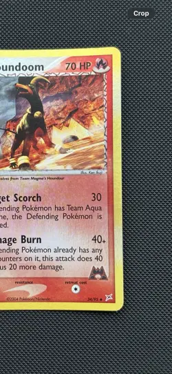 Pokemon TCG Team Magma vs Team Aqua 2004 Magma's Houndoom 34/95 Reverse Holo MP - Image 4