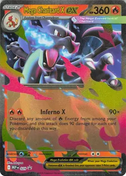 Mega Charizard X ex 029 Holo Promo ME: Mega Evolution Promo Pokemon Near Mint - Image 1
