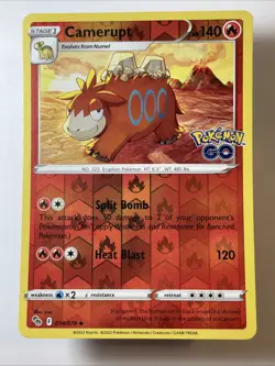 Camerupt 014/078 - Pokemon GO Reverse Holo (LP) - Image 1