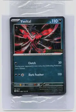 Yveltal (Mega Evolution Stamped) 088/132 Mega Evolutions Holo Pokemon LP - Image 1