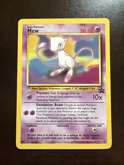 Mew 8 Promo Pokemon TCG Black Star Promo WOTC - Image 1